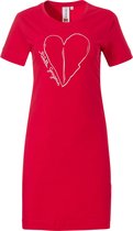 Rebelle dames nachthemd K/M Gorgeous Red  - 48  - Rood