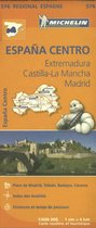 Regionale kaarten Michelin - Michelin Wegenkaart 576 Spanje Midden - Extremadura, Castilla-La Mancha