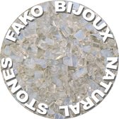 Fako Bijoux® - Stukjes Natuursteen - Natuursteen Chips - Stukjes Onregelmatige Natuursteen Split In Doosje - 5-8mm - 60-70 Gram - Opaal