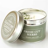 Fresh Cut Herbs Tin Candle Pastels