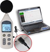 Benetech GM1356 decibelmeter - geluidsmeter (A/C) Datalogger + export functie - Alarm functie