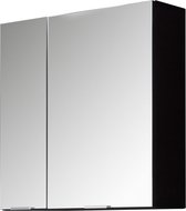 ConceptOne spiegelkast 2 deuren grijs, spiegelglas.