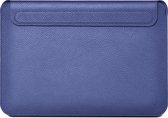 Laptoptas 13.3 Inch - Leren Laptophoes - Sleeve Alle Merken - Tas Alle Laptops Tot 13.3 Inch - Genuine Leather - Laptopsleeve - Waterafstotend - Zakelijke Laptoptas - Blauw