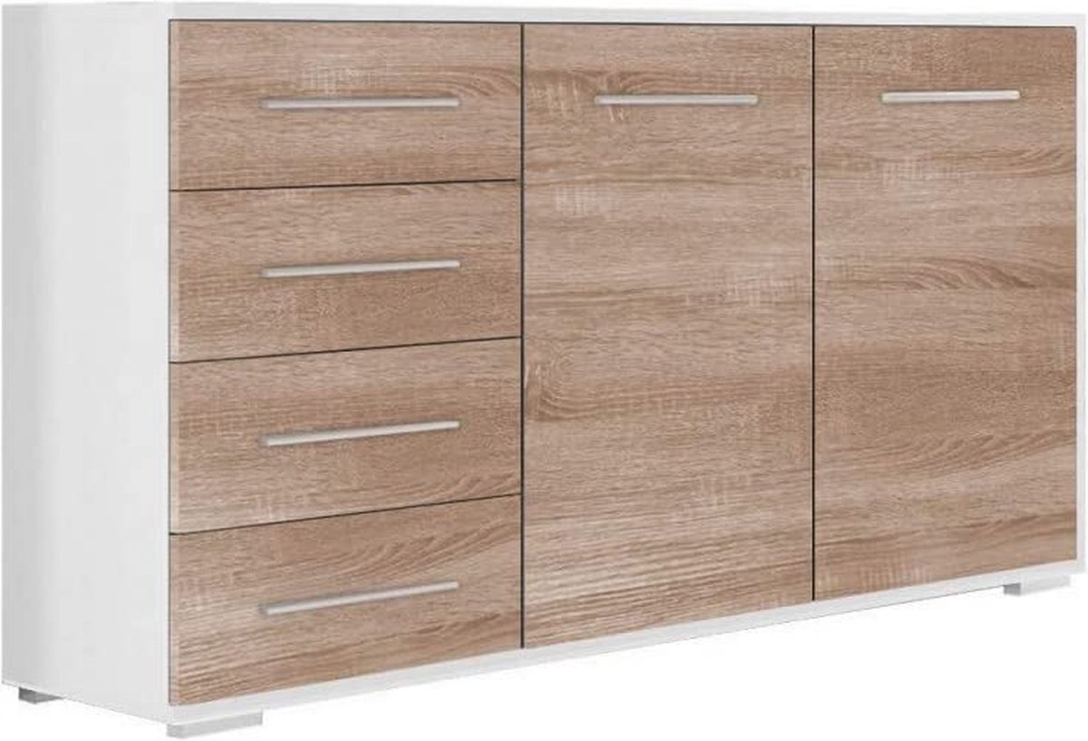 Meerveil H1071ST03ME Commode, dressoir highboard dressoir hout met 1 Meerveil H1071ST03ME Commode, dressoir highboard dressoir hout met 1