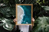 Poster Glasschilderij Beach #6 - 70x100cm - Premium Kwaliteit - Uit Eigen Studio HYPED.®  - 70x100cm - Premium Museumkwaliteit - Uit Eigen Studio HYPED.®