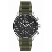 Lee Cooper LC06720.350 - Horloge - Analoog - Mannen - Heren - stalen band - Grijs - Zilverkleurig - Zwart