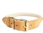 Duvo+ forest halsband l - 57-61cm/8mm beige