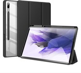 Dux Ducis - Tablet hoes geschikt voor Samsung Galaxy Tab S8 - Toby Series - Tri-Fold Book Case  - Zwart