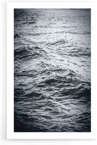 Walljar - Sea Waves - Zwart wit poster