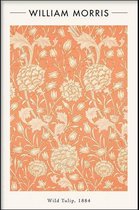 Walljar - William Morris - Wild Tulip - Muurdecoratie - Canvas schilderij