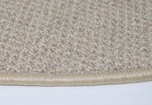 Wollen Vloerkleed Barbara creme beige 130cm rond