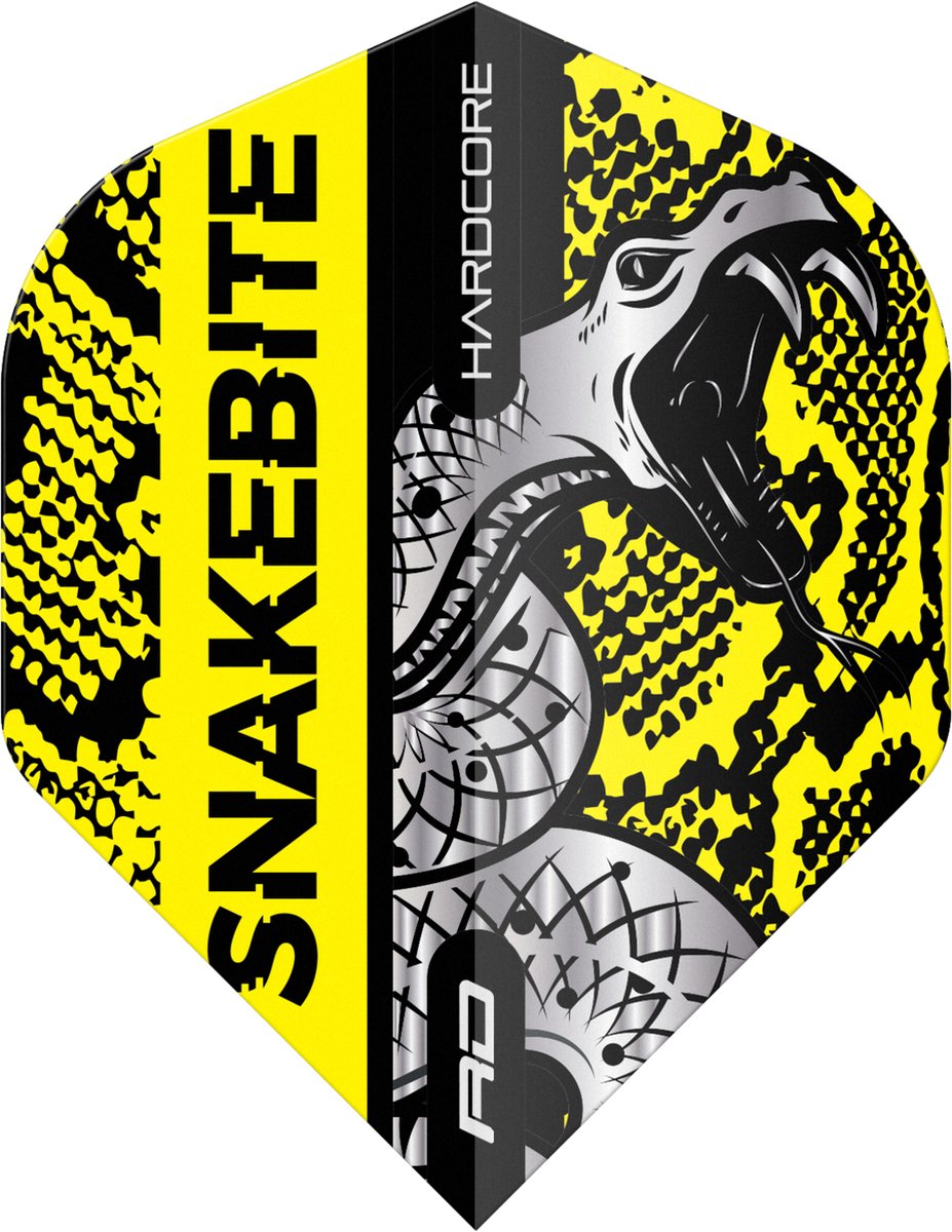 Reddragon Snakebite Hardcore Coiled Snake Dart Flights - Geel