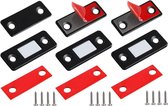 Magneetsnapper / Platte magneten / 3 stuks / Zinaps / Magneet / Deurmagneet / Zelfklevende Deurmagneten / Magneet kastdeur / Kastdeuren magneet / Kabinet Magnetisch Ultra Dun / Zwarte magneet