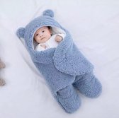 S.A.C. - Baby inbakerdoek - 0-6 maanden - Teddy - beer - Teddybeer - Blauw