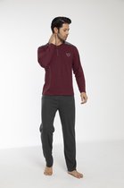 Sivassi Heren Pyjama - Bordeaux - Maat M