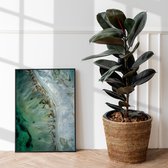 Poster Great Salt Lake  - 13x18cm - Premium Museumkwaliteit - Uit Eigen Studio HYPED.®