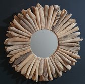 Driftwood ronde SPIEGEL - Bij Mies - 60 cm ø - 2 lagen