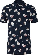 TOM TAILOR all over printed polo Heren Poloshirt - Maat S