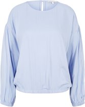 TOM TAILOR bubble hem structure blouse Dames Overhemd - Maat L