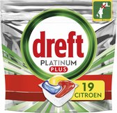 Dreft Platinum Plus All In One Vaatwastabletten Lemon 19 stuks
