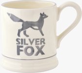 Emma Bridgewater Mug 1/2 Pint Bright Silver Fox