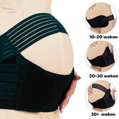 Zwangerschapsband – Buikband voor Postpartum Zwangerschap – Bekkenband 3-in-1 – Zwart – Maat L