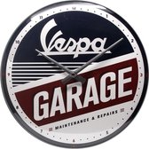 Wandklok Vespa Garage