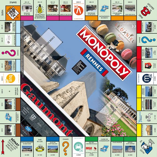 Afbeelding van het spel Winning Moves Monopoly Rennes Kaartspel Gelukspel
