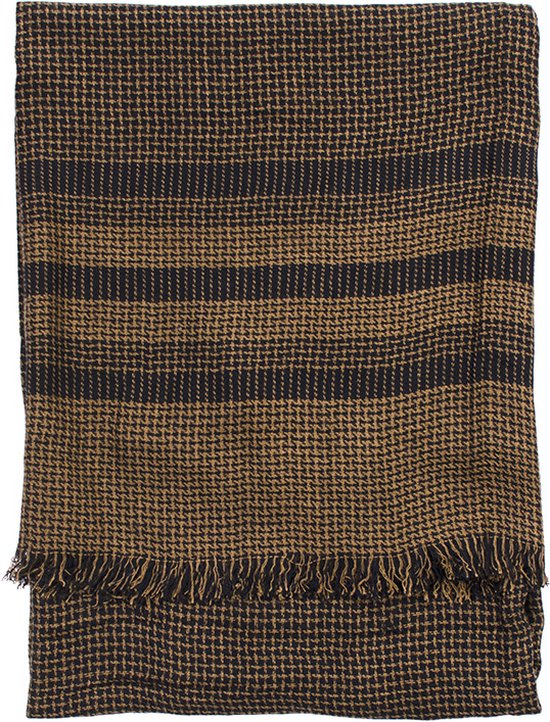 Magnifique écharpe - Echarpe Viscose - Echarpe Coton - Marine avec Echarpe Marron