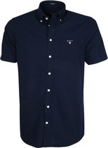 Gant - Shirt Boradcloth Navy - 4XL - Heren - Regular-fit
