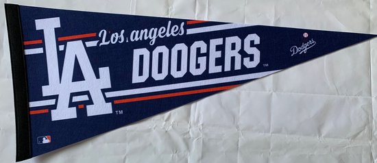 Fanion Vintage De Baseball Los Angeles Angels - Grand Format 29, Couleur Originale, Pièce De Collection