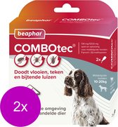 Beaphar Combotec Hond 10-20kg - Anti vlooien en tekenmiddel - 2 x