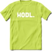 HODL - Crypto T-Shirt Kleding Cadeau | Dames / Heren / Unisex | Bitcoin / Ethereum shirt | Grappig Verjaardag kado | BTC Tshirt Met Print | - Groen - XL