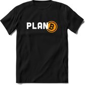 Plan B - Crypto T-Shirt Kleding Cadeau | Dames / Heren / Unisex | Bitcoin / Ethereum shirt | Grappig Verjaardag kado | BTC Tshirt Met Print | - Zwart - L