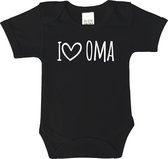 Romper - I love oma - maat 62 - korte mouwen - baby - baby kleding jongens - baby kleding meisje - rompertjes baby - rompertjes baby met tekst - kraamcadeau meisje - kraamcadeau jo