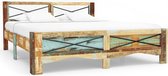 vidaXL Bedframe massief gerecycled hout 160x200 cm