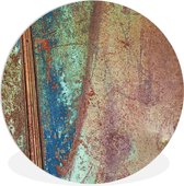 WallCircle - Wandcirkel ⌀ 140 - Roest - Metaal - Staal - Ronde schilderijen woonkamer - Wandbord rond - Muurdecoratie cirkel - Kamer decoratie binnen - Wanddecoratie muurcirkel - Woonaccessoires