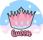 suikerleven queen doming sticker geschikt voor freestyle libre sensor 1 & 2