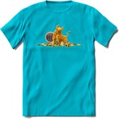 Bitcoin Bull - Crypto T-Shirt Kleding Cadeau | Dames / Heren / Unisex | Bitcoin / Ethereum shirt | Grappig Verjaardag kado | Tshirt Met Print  Prijs - Blauw - M