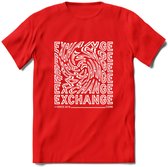 Exchange - Crypto T-Shirt Kleding Cadeau | Dames / Heren / Unisex | Bitcoin / Ethereum shirt | Grappig Verjaardag kado | Tshirt Met Print | - Rood - L