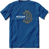 Bitcoin - Crypto T-Shirt Kleding Cadeau | Dames / Heren / Unisex | Bitcoin / Ethereum shirt | Grappig Verjaardag kado | Tshirt Met Print  Prijs - Donker Blauw - L