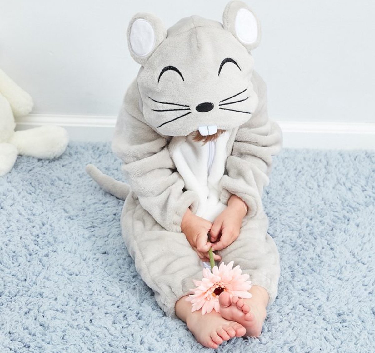 JAXY Baby Onesie - Baby Rompertjes - Baby Pyjama - Baby Pakje - Baby Verkleedkleding - Baby Kostuum - Baby Winterpak - Baby Romper - Baby Skipak - Baby Carnavalskleding - EU (label 90) - Muis — afbeelding 2