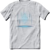 Ethereum Holo - Crypto T-Shirt Kleding Cadeau | Dames / Heren / Unisex | Bitcoin / Ethereum shirt | Grappig Verjaardag kado | BTC Tshirt Met Print | - Licht Grijs - Gemaleerd - L