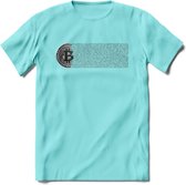 Blockchain - Crypto T-Shirt Kleding Cadeau | Dames / Heren / Unisex | Bitcoin / Ethereum shirt | Grappig Verjaardag kado | BTC Tshirt Met Print | - Licht Blauw - XL