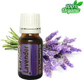 Lavendel etherische Olie 10 ml | Lavender Oil | 100% PUUR | Bio | Essentiële olie Aromatherapie | Olie diffuser | Geschikt voor inname | Pure Naturals