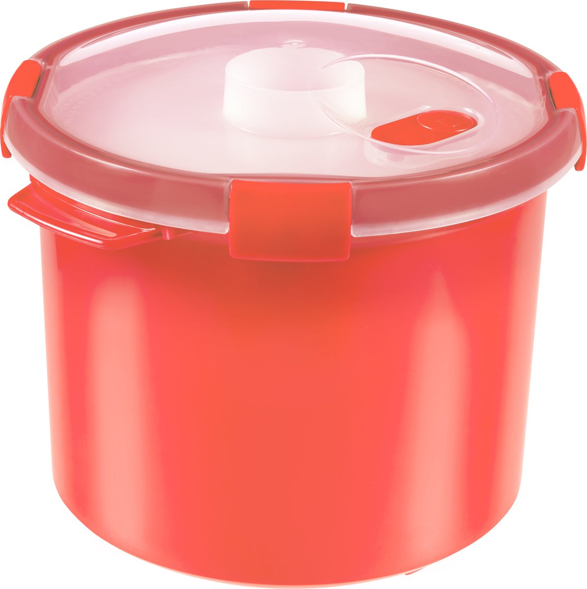 Curver Smart Microwave Eco Multi-Function Steamer Rond 3L + Stoomtrays - Rood