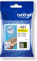 Originele inkt cartridge Brother LC-421Y Geel