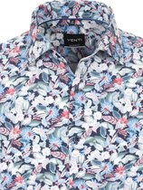 Bloemen Overhemd Heren Blauw Venti 123824900-100 - XXL
