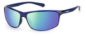 POLAROID zonnebril Polariserend PLD 7036/S Unisex-Blauw