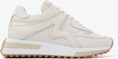 VIA VAI Posy Day Sneakers - Leer - Beige - Maat 40